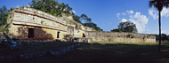 Mayan Palace Lower Level at Labna Ruins - labna mayan ruins,labna mayan temple,mayan temple pictures,mayan ruins photos